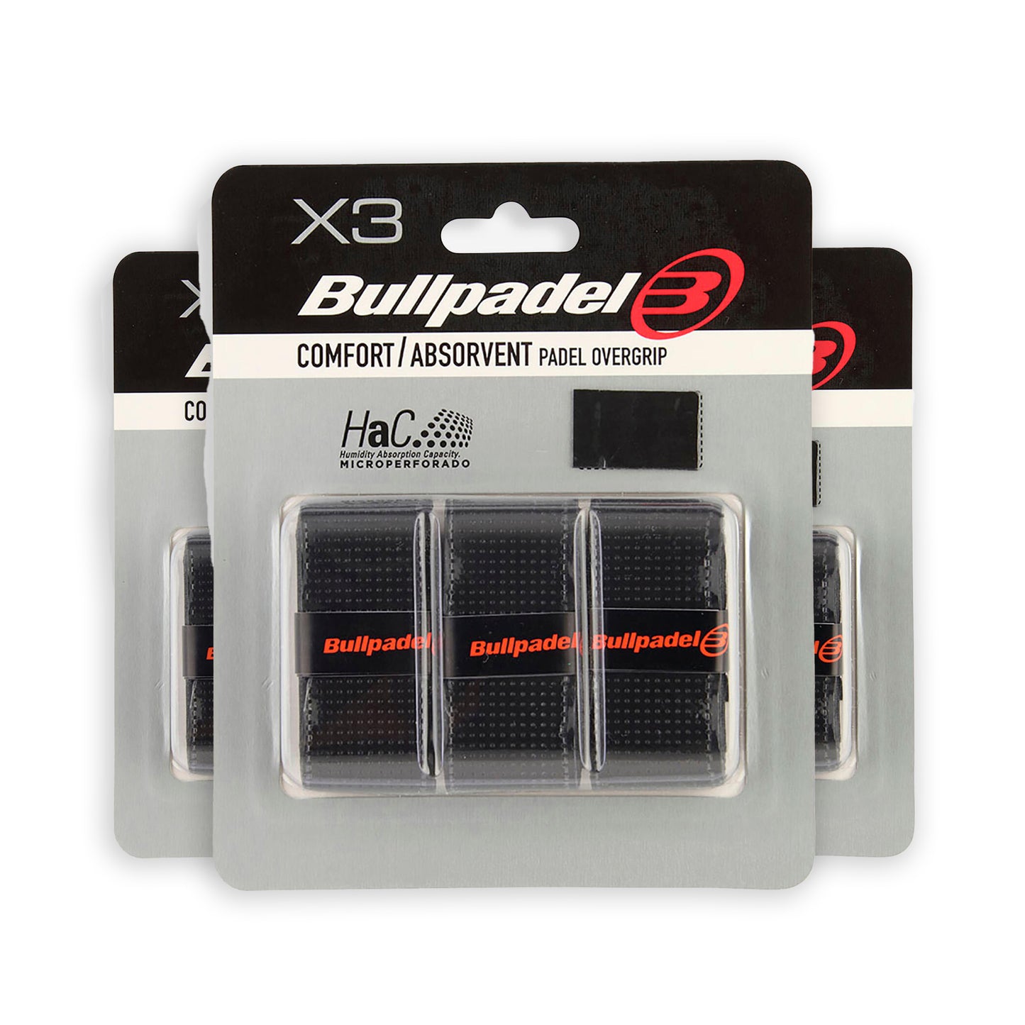 Bullpadel SensoGrip Pro Zwart (3 pack = 9 grips)