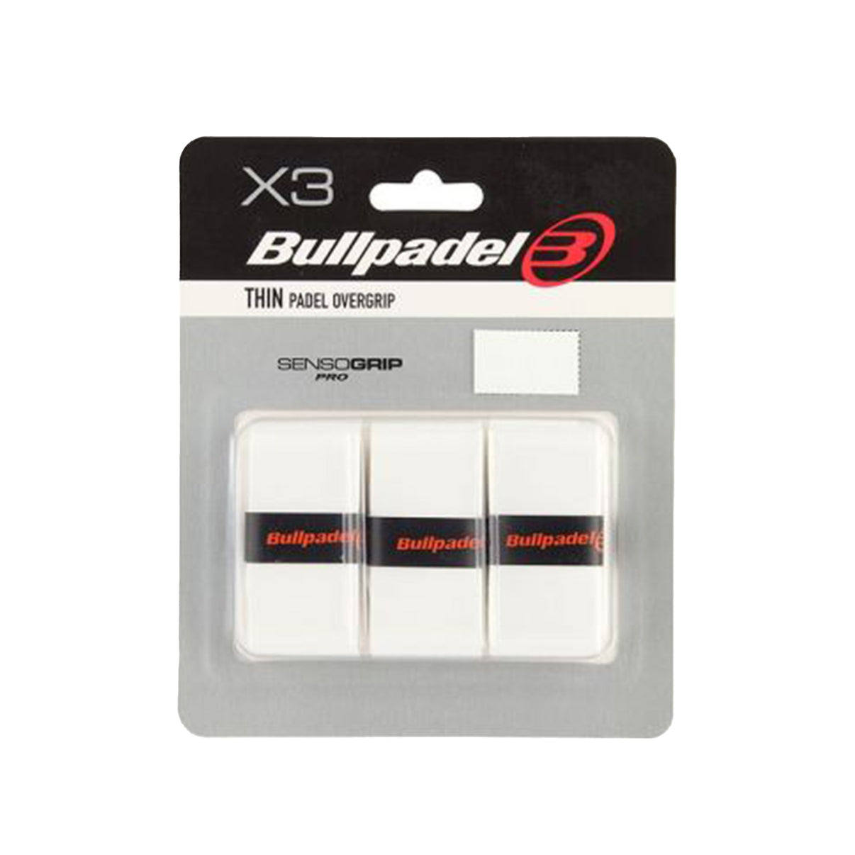 Bullpadel SensoGrip Pro Wit (1 pack = 3 grips) - Padelgrips.nl