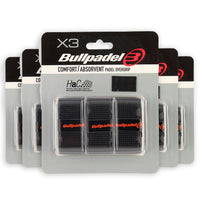 Bullpadel SensoGrip Pro Zwart (5 pack = 15 grips) - Padelgrips.nl