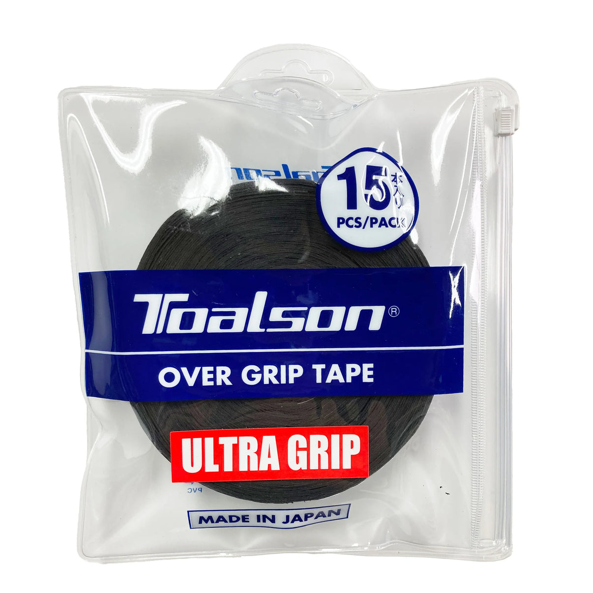 Toalson Ultra Grip (15 grips) Zwart - Padelgrips.nl
