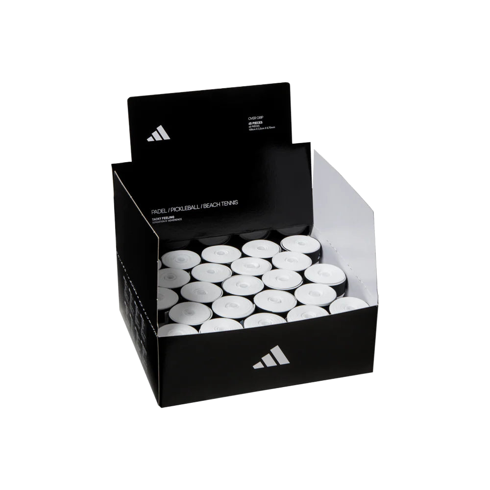 Adidas Padel Overgrip Wit 45 stuks grootverpakking - overgrip voor padel